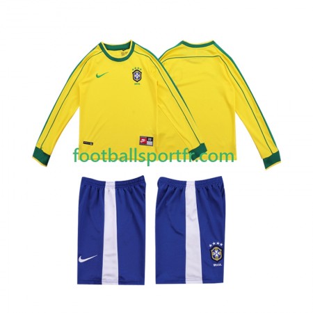 Tenue Brésil Retro Enfant Domicile 1998 Maillot de Foot ML